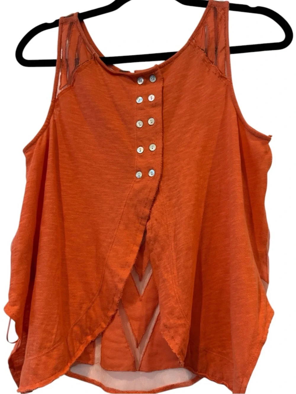 **NWT** Free People Ethereal Daze Geometric Print Sheer Top